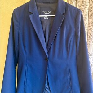 American Eagle Outfitters Women's Classic Blue Blazer